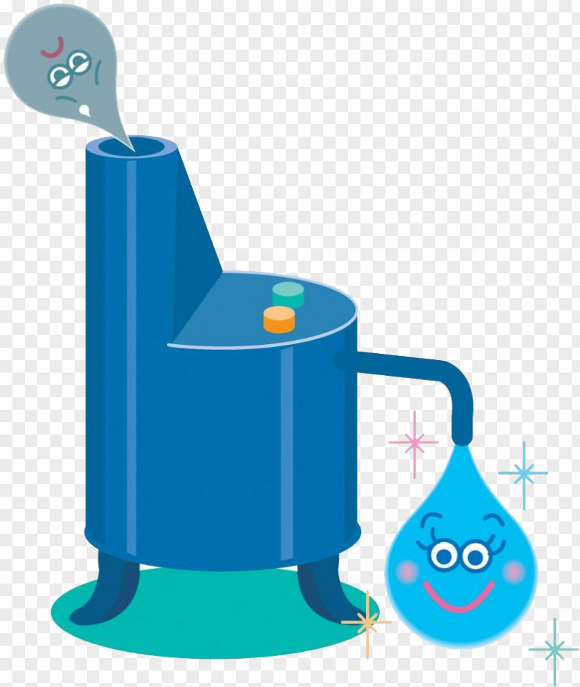 Water Purifier Comics Poster Illustration PNG