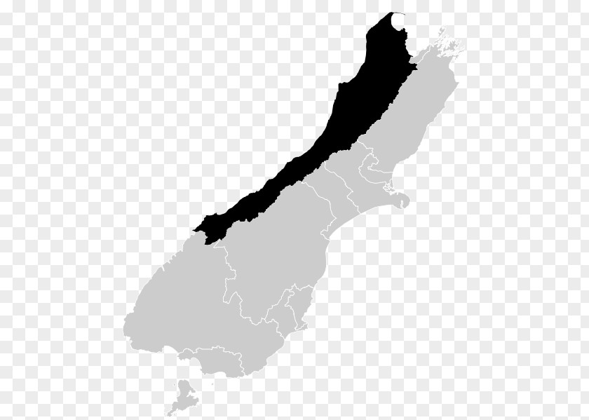 West Coast Maps Dunedin Coast-Tasman Nelson Invercargill PNG