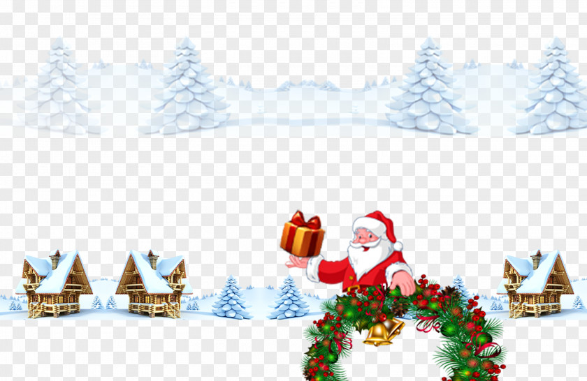 Creative Christmas Santa Claus Tree PNG
