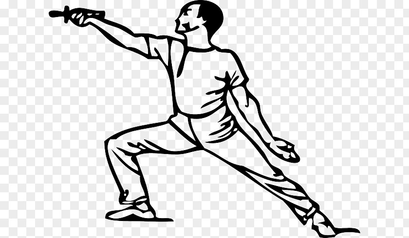 Fencing Lunge Parry Clip Art PNG