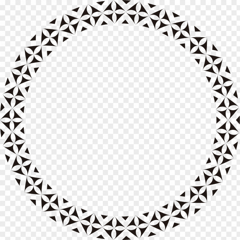 Hand Painted Black Circle Paper Pattern PNG