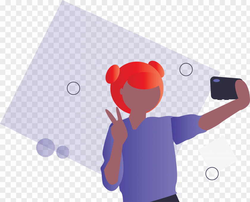 Taking Selfie Girl Camera PNG