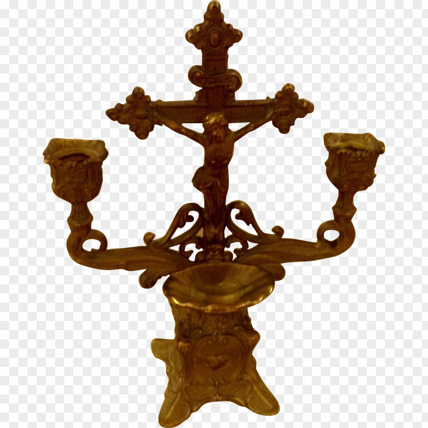 HOLY WEEK Crucifix Christian Cross Holy Water Font Candlestick PNG