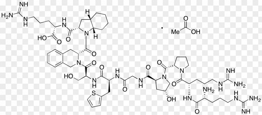Icatibant Bradykinin Receptor Antagonist Research Chemical Substance PNG