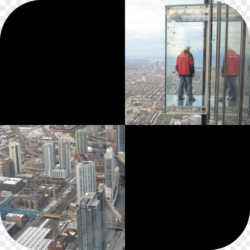 Building Willis Tower Skydeck Chicago One World Trade Center Glass Floor PNG