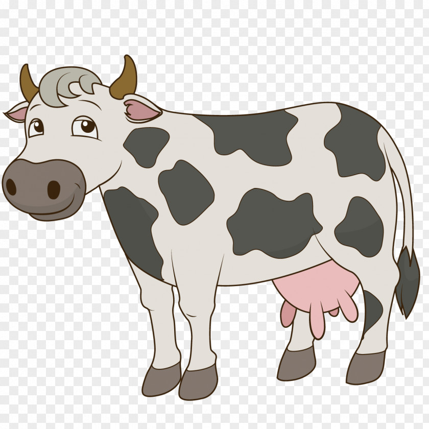 Cartoon Cow Connect The Dots Cattle Drawing PNG
