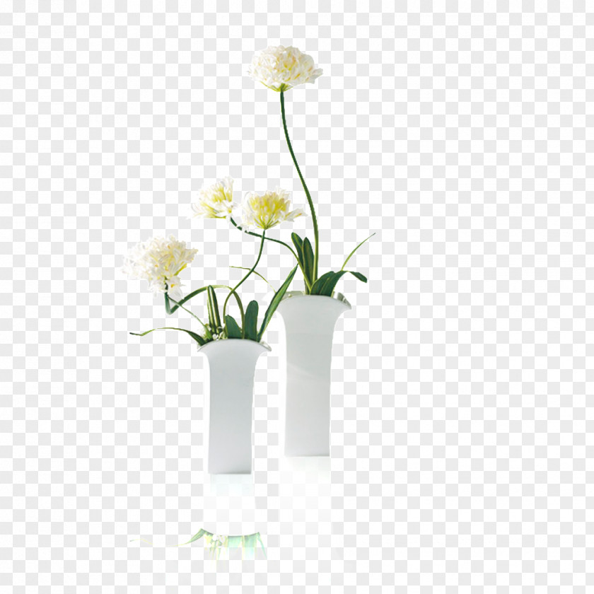Floral Arrangement White Vase Shelf Flower Bathroom PNG