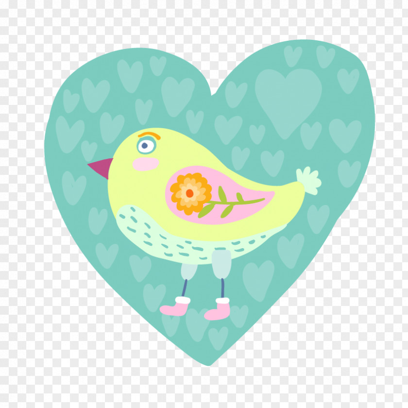 Hand-painted Love Birds Bird Clip Art PNG