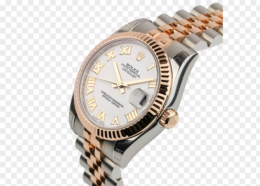 Rose Gold Rolex Watch Strap PNG