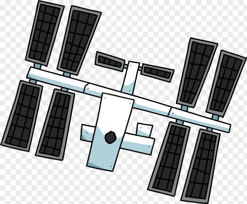 Space International Station Satellite Scribblenauts PNG