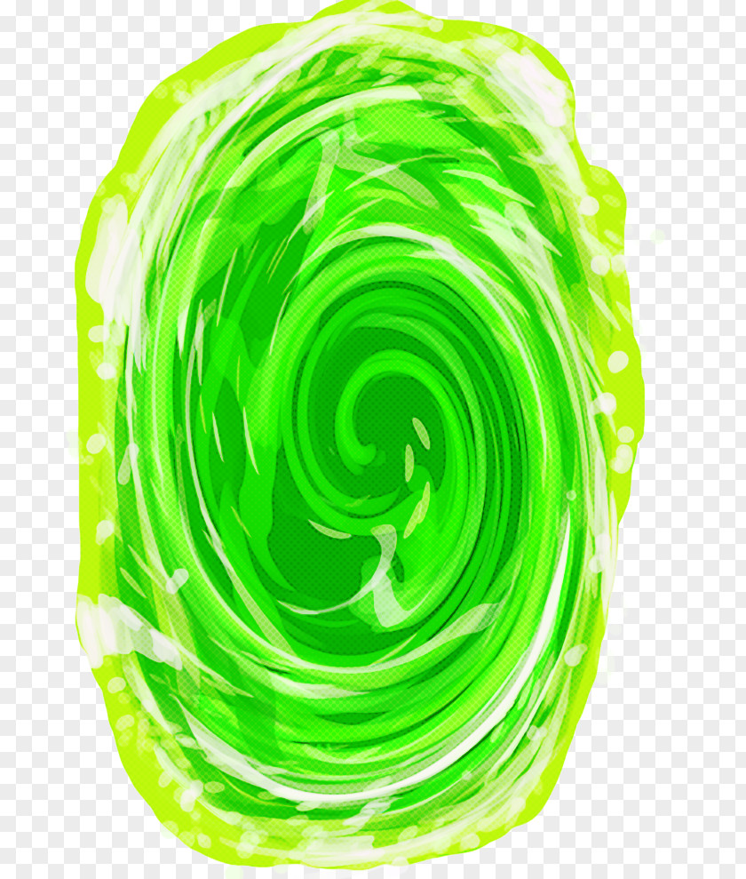 Spiral Vortex Green Circle PNG