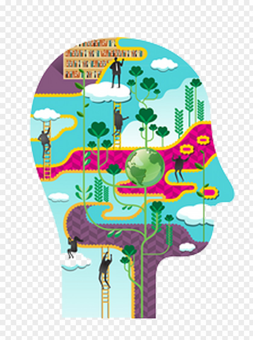 Creative Cities Brain Graphic Design Drawing Illustrator Illustration PNG