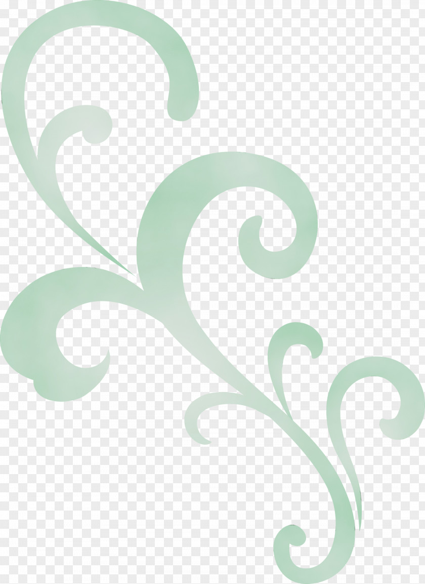 Green Font Ornament Pattern PNG