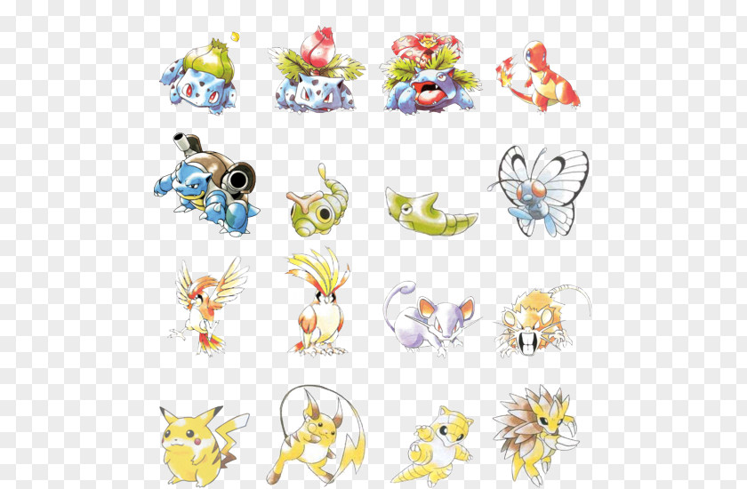 Pikachu Pokémon FireRed And LeafGreen Red Blue HeartGold SoulSilver X Y PNG