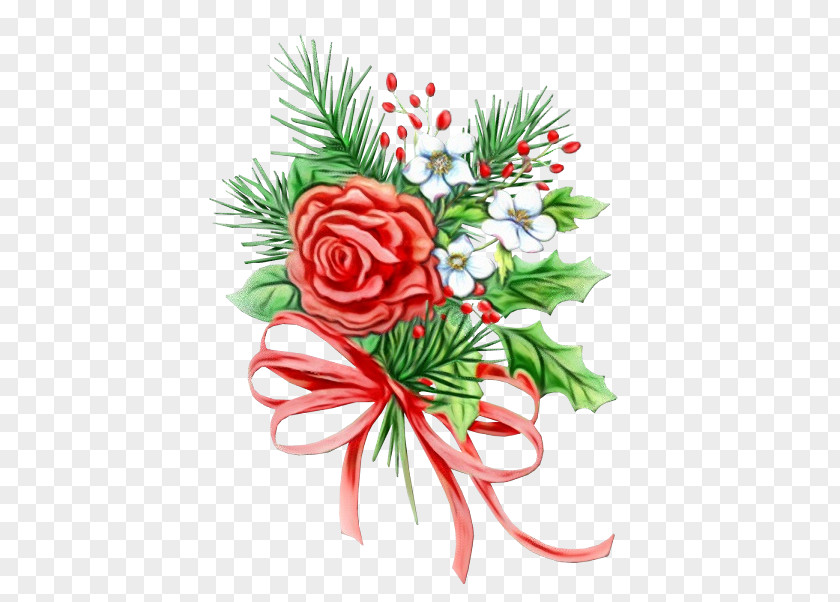 Plant Branch Christmas Flower Bouquet PNG