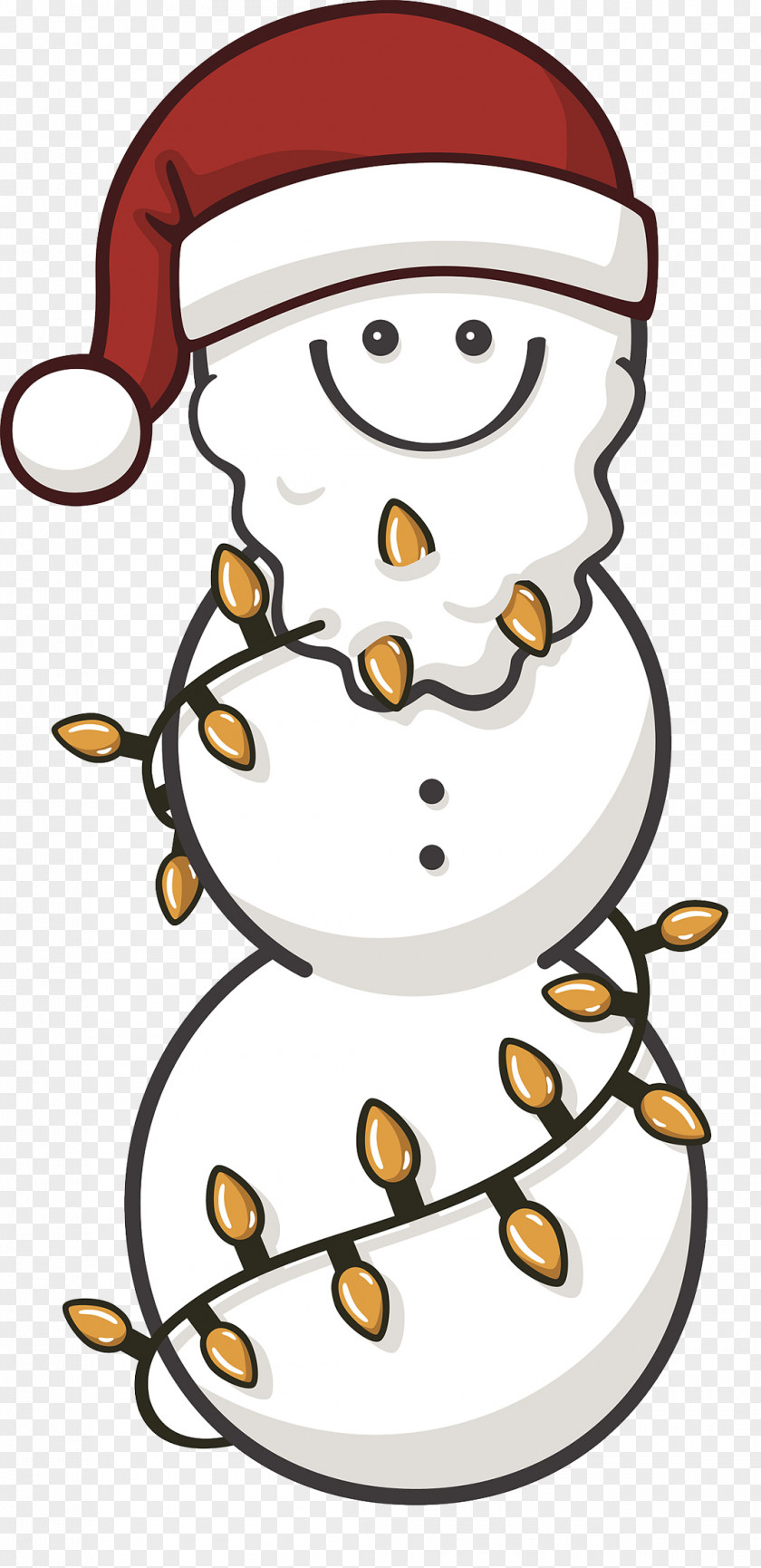 Christmas Snowman Illustration Cartoon PNG