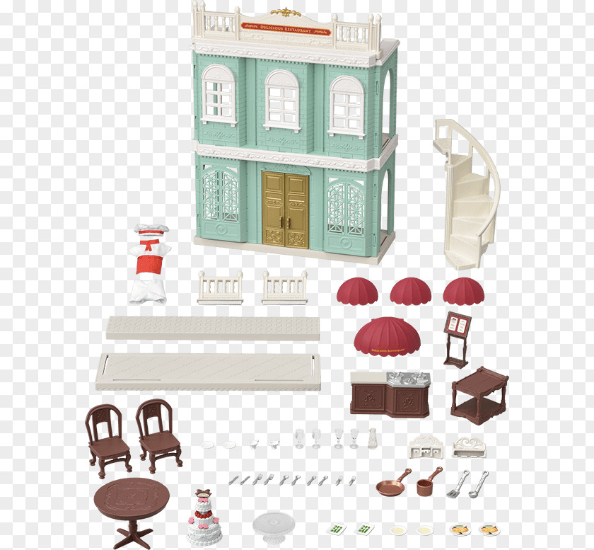 Doll Sylvanian Families Restaurant Chef Toy PNG
