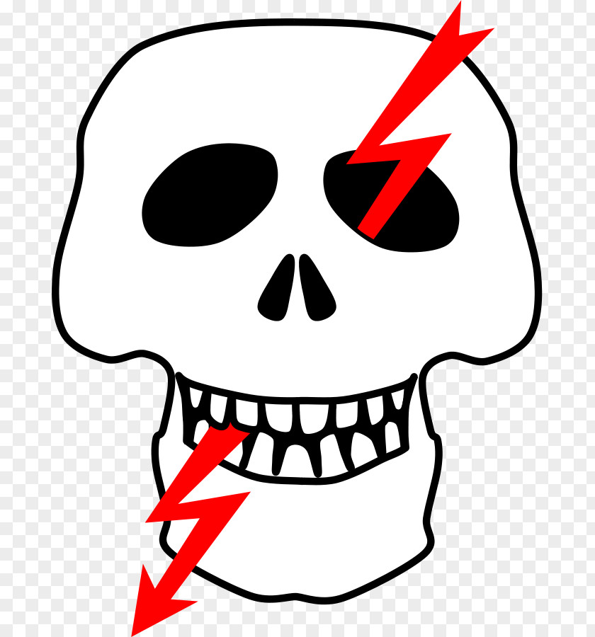 Free Skull Clipart High Voltage Hazard Warning Sign Clip Art PNG