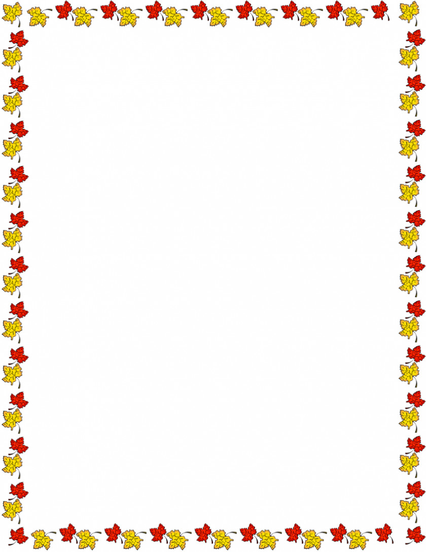 Motherboard Border Cliparts Autumn Leaf Color Page Clip Art PNG