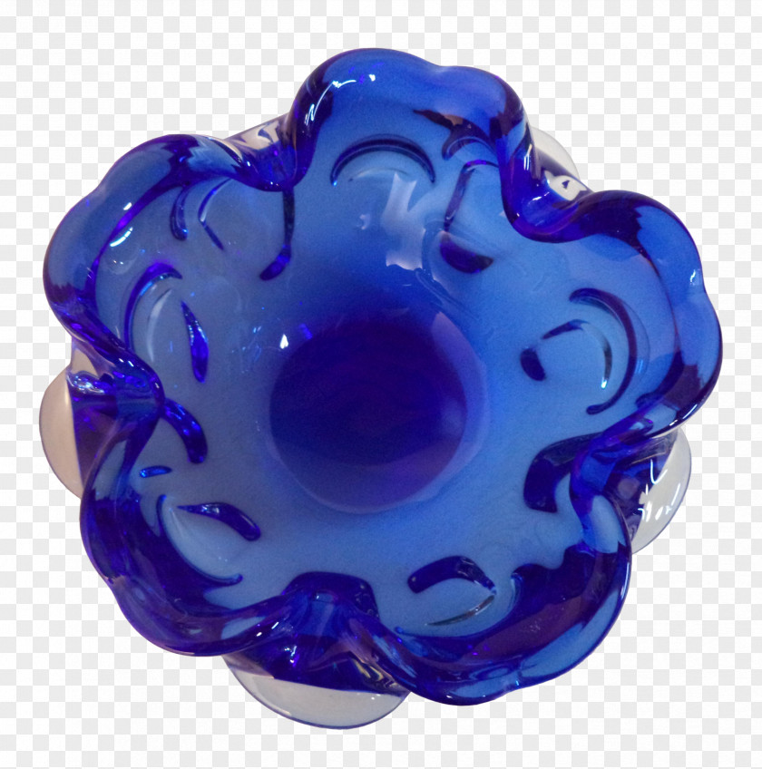 Murano Aperitif Glasses Cobalt Blue Bead PNG