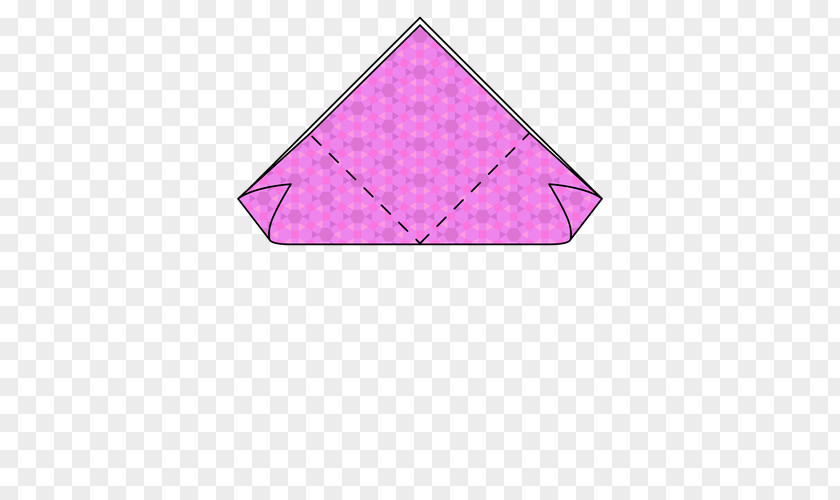 Triangle Origami Flower Area Pattern PNG