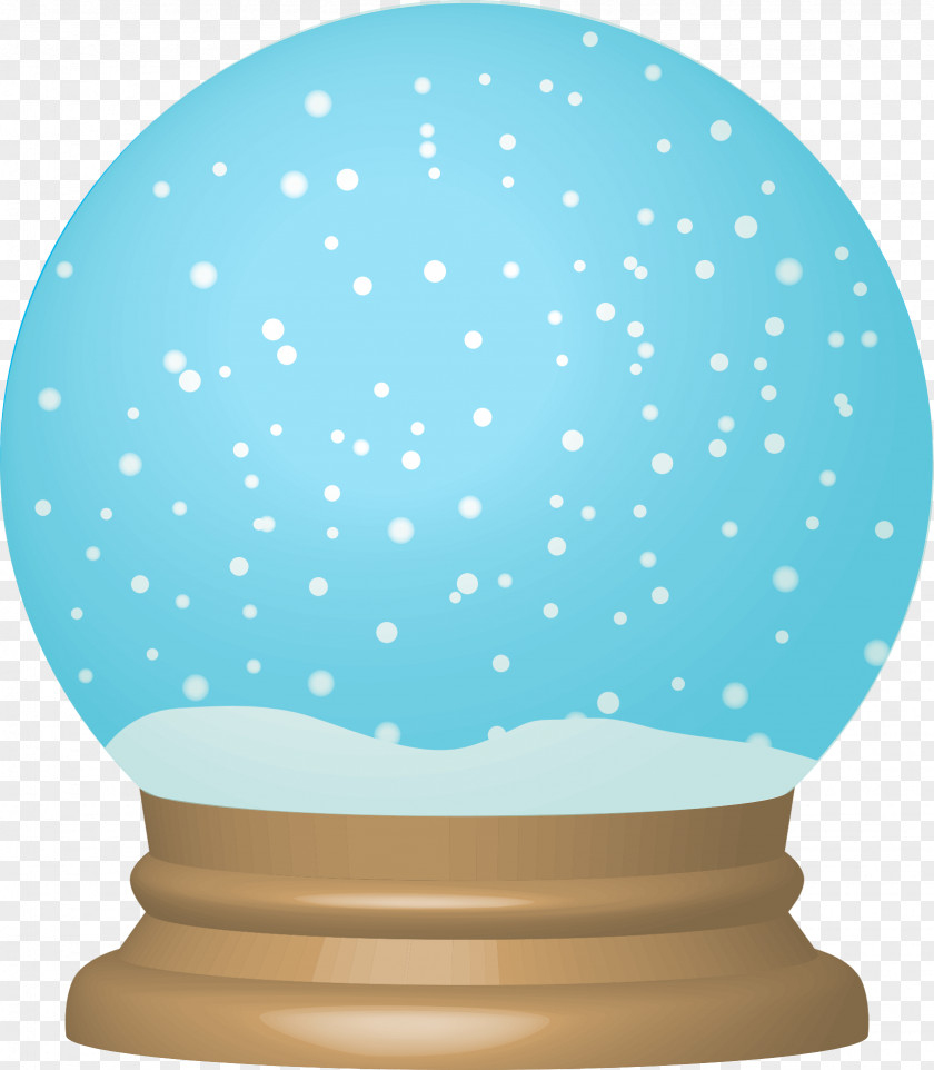 Blue Dream Crystal Ball Snow Globe Christmas Royalty-free Clip Art PNG