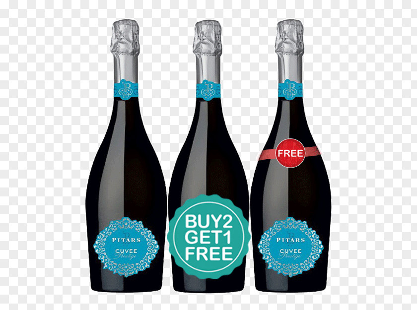 Buy 1 Get Free Champagne Sparkling Wine Prosecco Glera PNG