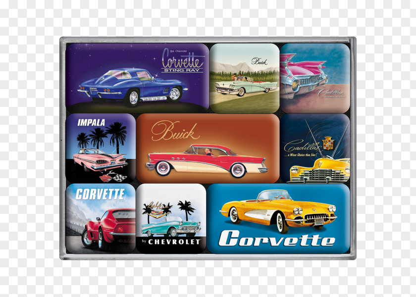 Chevrolet Corvette Convertible Craft Magnets Art PNG