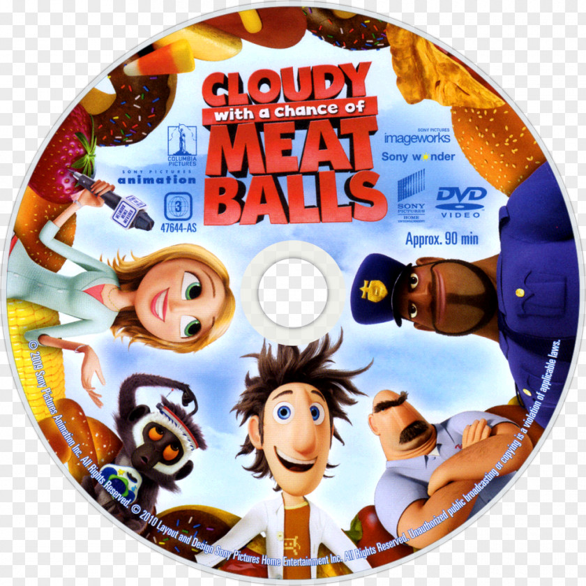 Dvd Cloudy With A Chance Of Meatballs DVD Hamburger Blu-ray Disc PNG