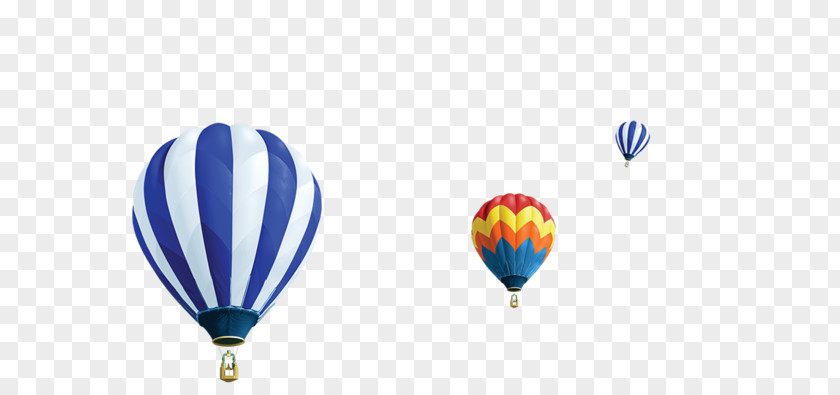 Hot Air Balloon Blue PNG