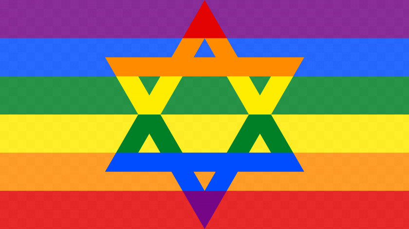 Judaism Star Of David T-shirt Jewish People Rainbow Flag PNG