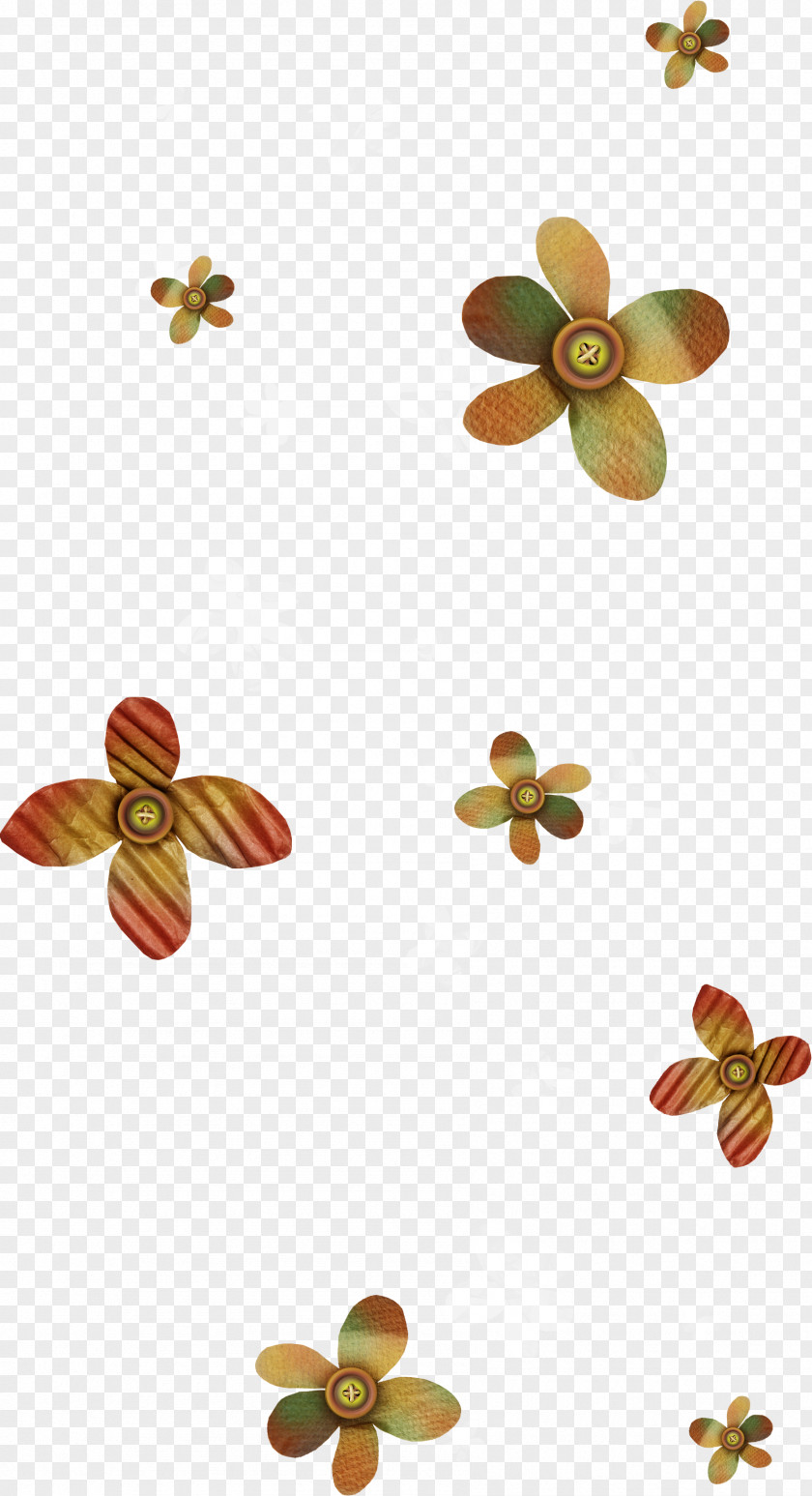 Multicolored Flowers Buttons Button Flower Clip Art PNG