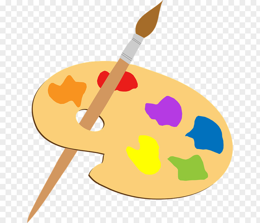 Painting Paint Brushes Palette Clip Art PNG