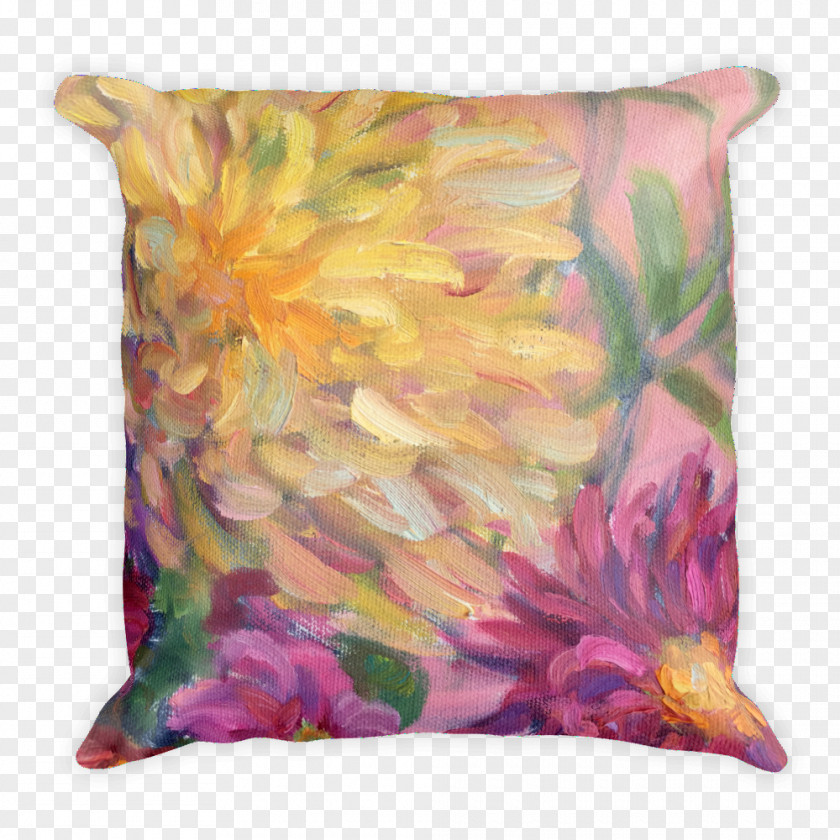Pillow Throw Pillows Cushion Art Garden PNG