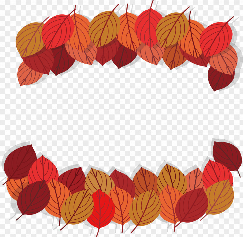 Beautiful Red Autumn Leaves PNG