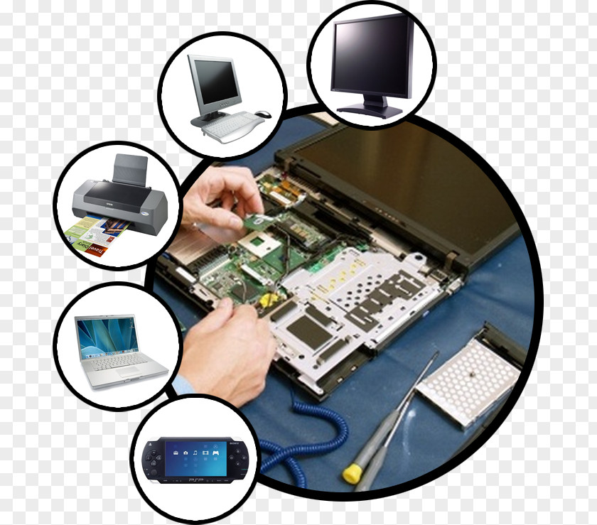 Laptop Computer Repair Technician Maintenance Service PNG