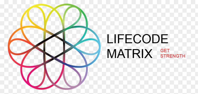 Matrix Code Life Logo Word Brand PNG