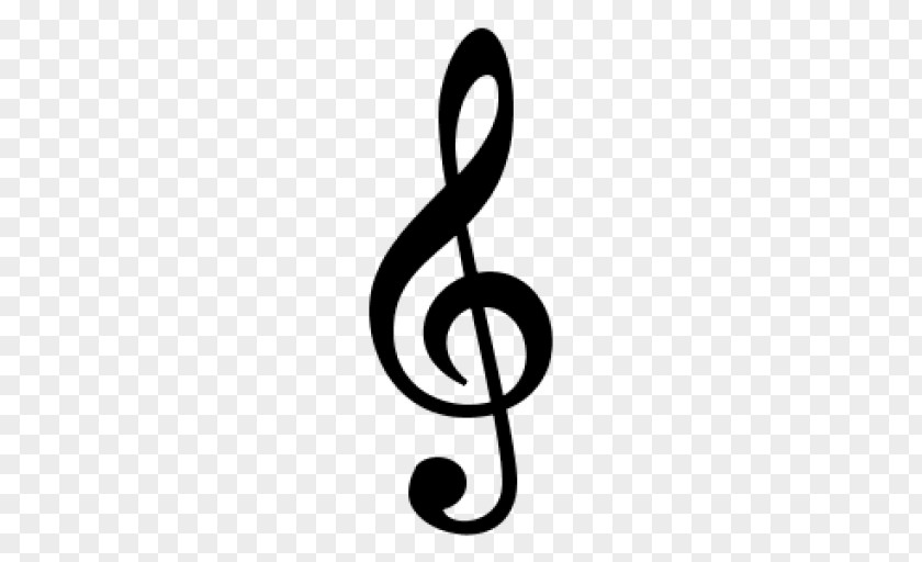 Musical Note Clef Treble Silhouette PNG