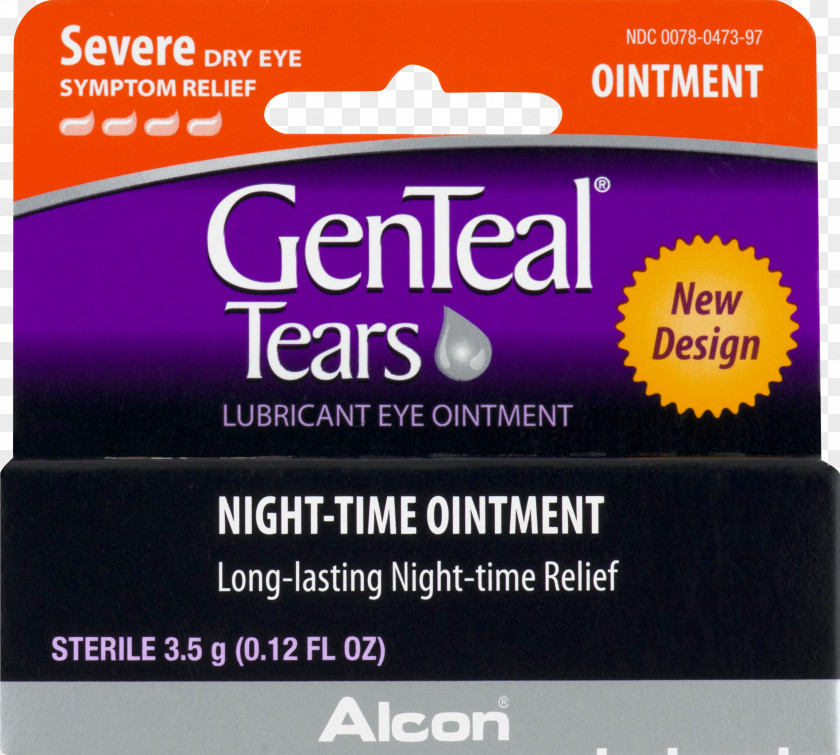 Eye Dry Syndrome GenTeal PM Lubricant Ointment Tears Moderate Liquid Drops Topical Medication & Lubricants PNG