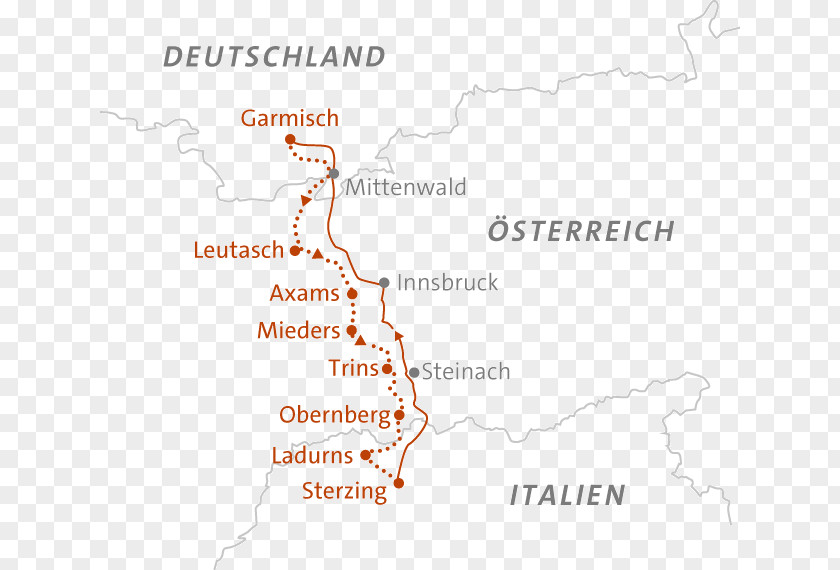 Garmisch-Partenkirchen Sterzing Skiresort Ladurns Map Hiking PNG