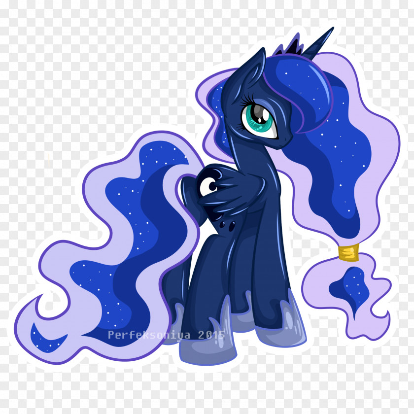 Horse Cobalt Blue Cartoon PNG