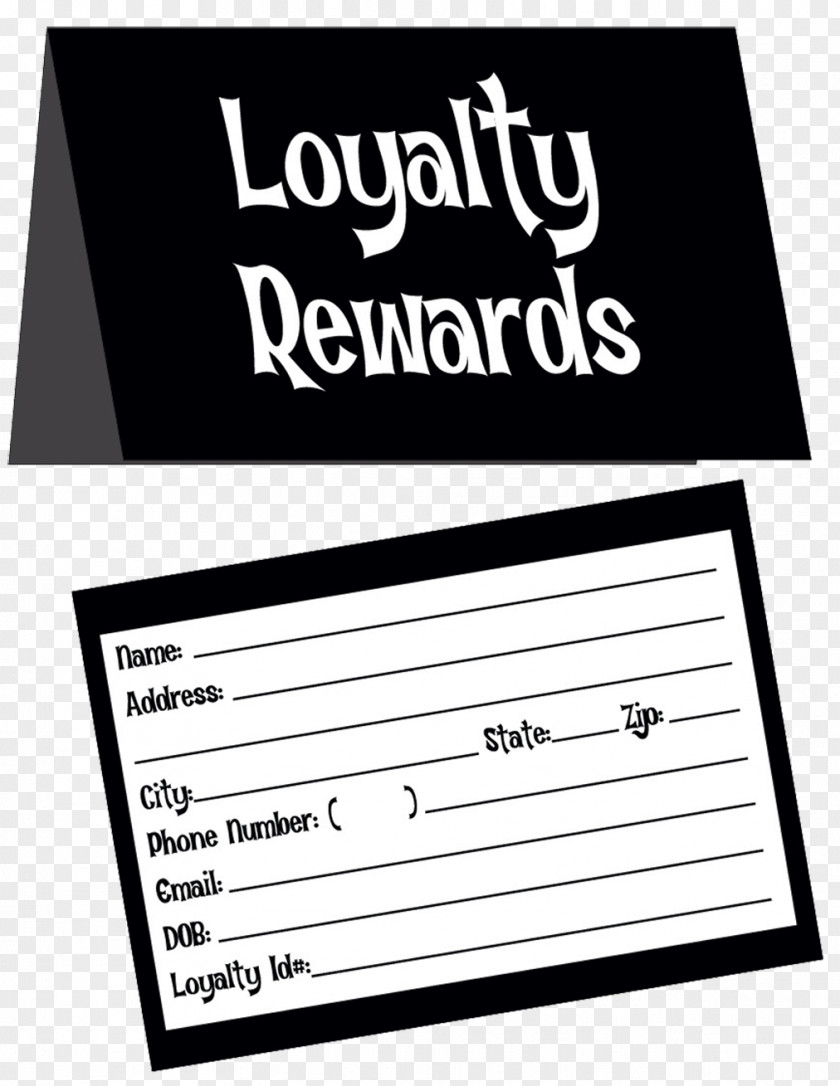 Loyalty Card Document Line Writing Brand PNG