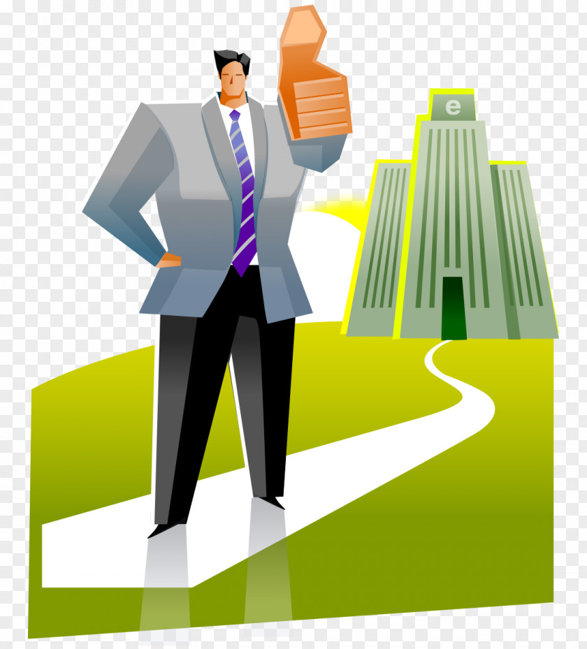 Modern Abstract Vector Cartoon Business Man Thumbs Businessperson Stock Photography PNG