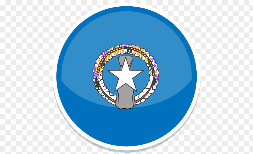 Northern Mariana Blue Symbol Logo Circle PNG