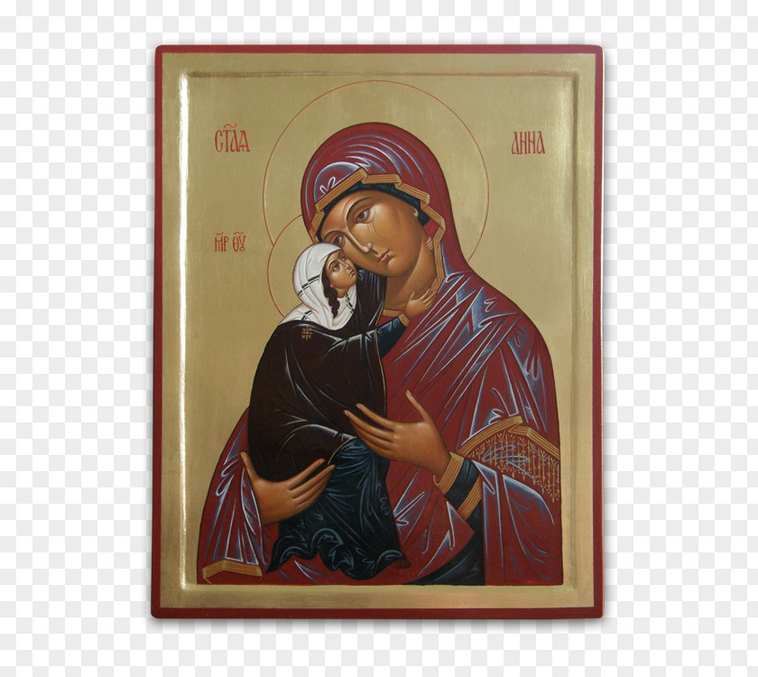 Virgin Mary Saint Eastern Orthodox Church Religion Tempera Icon PNG