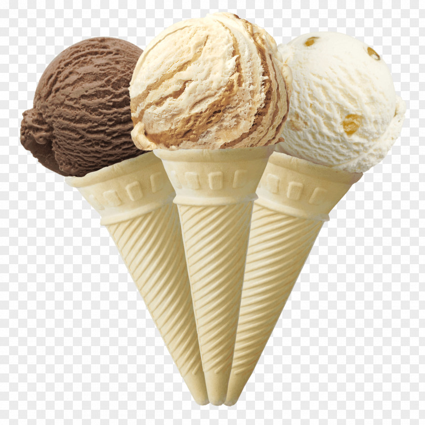 Ice Cream Cones Neapolitan Dame Blanche PNG
