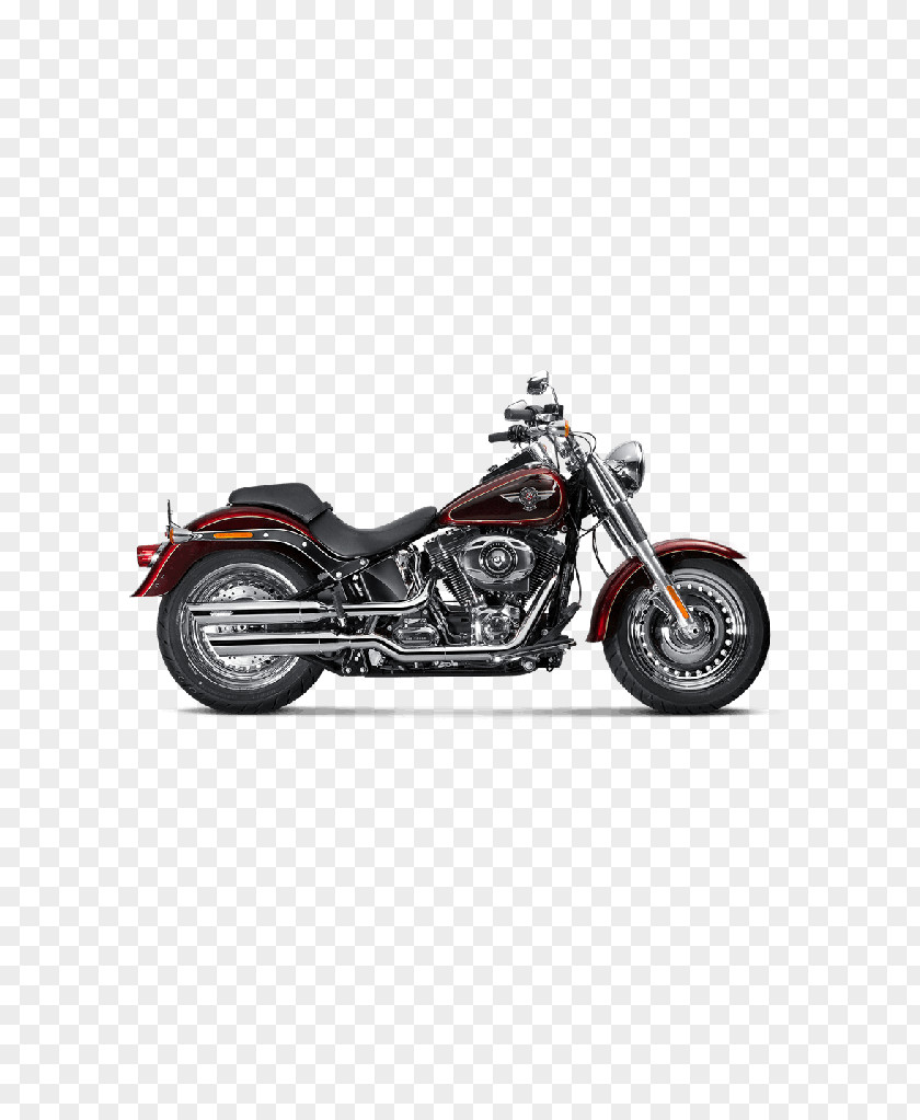 Motorcycle Harley-Davidson FLSTF Fat Boy Softail Exhaust System PNG