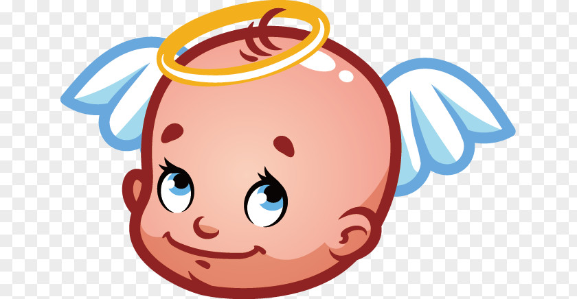 Angel Baby Infant Cartoon Sticker Clip Art PNG