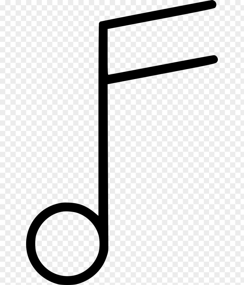 Musical Note Black And White Treble PNG