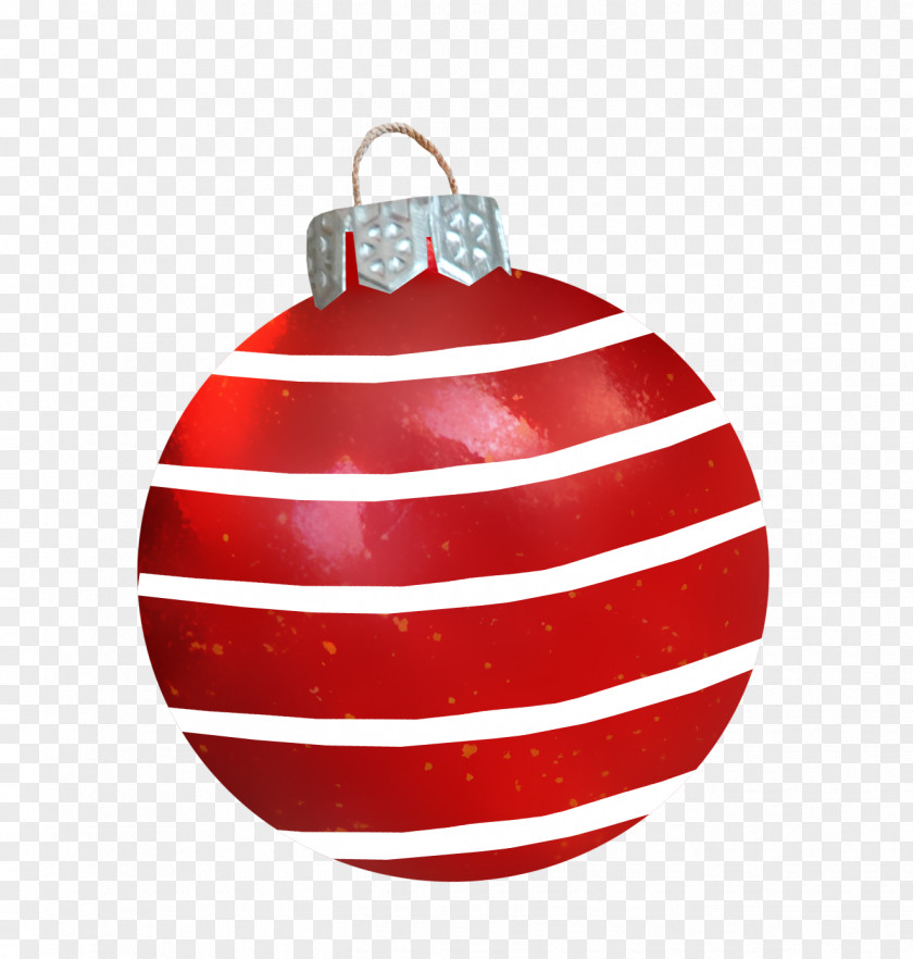 Red Christmas Ball Ornament PNG